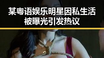 某粤语娱乐明星因私生活被曝光引发热议